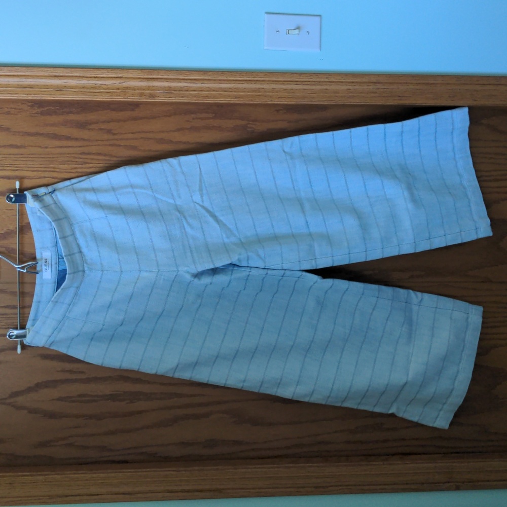 Plaid ankle dress pants